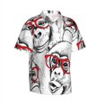 thumbnail image 4 of Camisas hawaianas para hombres y mujeres, dibujos animados de cohetes, monos, animales, estampado 3D, mangas cortas, camisetas divertidas y lindas para niños, camisetas Harajuku, 4 of 4