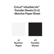 Cricut Infusible Ink 12 x 12 Black Transfer Paper 3 Sheets