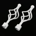 thumbnail image 3 of Jingsheng 2Pcs Curtain Rod Ends Drapery Pole Head for Dia. 28mm Rod Twist#White, 3 of 9