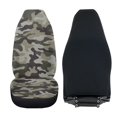 thumbnail image 4 of Uorisanigo Car Front Seat Covers, 2PCS Premium Gray Camouflage Vehicle Seat Cushions, Breathable Coral Fleece Cloth Car Accessories Universal for SUVs, Trucks, Cars, 4 of 7