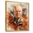 thumbnail image 2 of Designart "D. Eisenhower President Dwight wall art" President/Political Floater Framed Canvas Print, 2 of 7