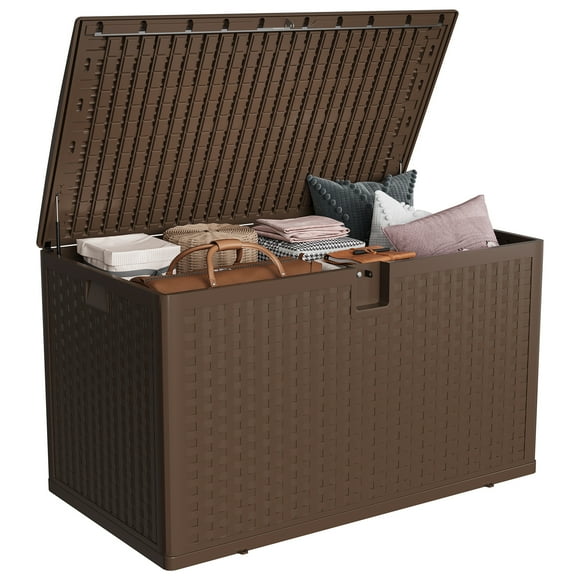 BeesClover Boîte de Rangement Extérieure Étanche de 120 Gallons, Boîte de Rangement pour Patio et Terrasse