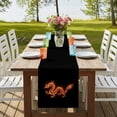 thumbnail image 4 of Table Runners 72 Inches Long Dress Scarves, Dragon Flames Farmhouse Kitchen/Dining Table Runner, Coffee Tablerunners, Orange Dragons Abstract Modern Art 16x72 Inch, 4 of 9