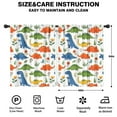 thumbnail image 2 of Blackout Kids Curtains,Colorful Dinosaur and Flower Pattern Childrens Insulated Curtains Set Of 2,Bedroom Essentials,Toddler Room Decor 42"x54", 2 of 5