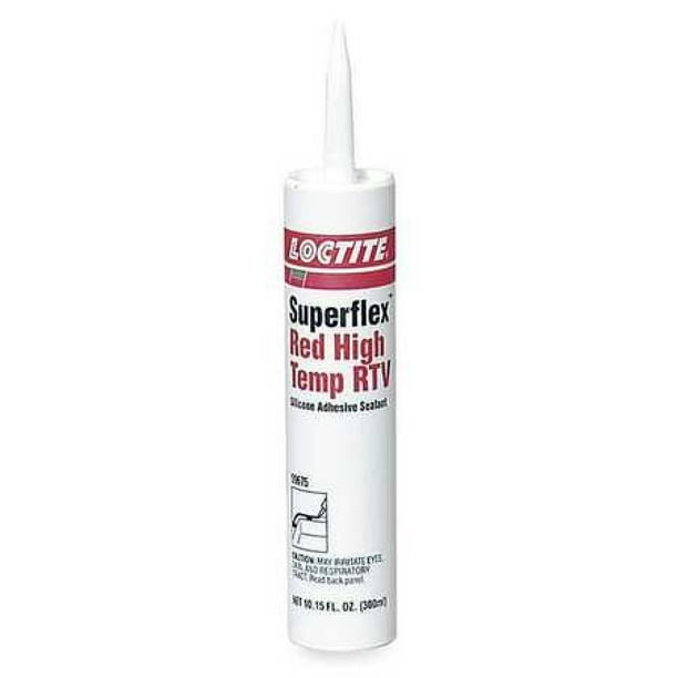 LOCTITE 198817 High Temp. RTV Silicone Sealant, 300 mL, Red, Temp Range