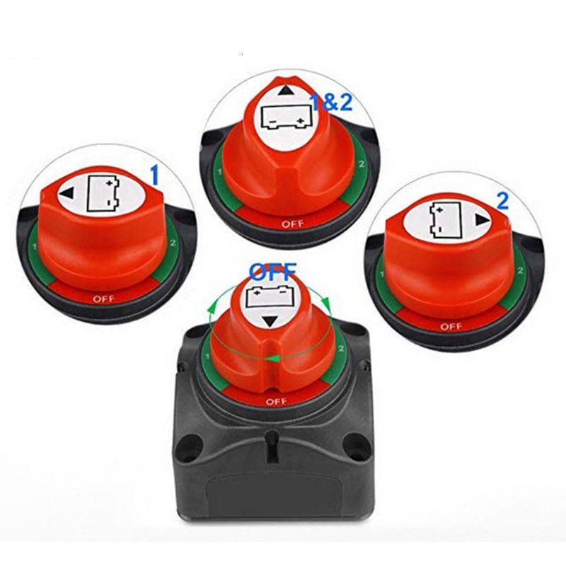 12/48V Car Boat 1-2-Both-Off Battery Switch Battery Disconnect Isolator Switches