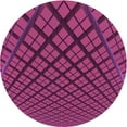 thumbnail image 1 of Ahgly Company Indoor Round Patterned Dimorphotheca Magenta Pink Area Rugs, 3' Round, 1 of 6