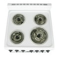 thumbnail image 3 of Premium Levella 24 in. 2.7 cu. ft. Single Oven Electric Range with 4 Burners and Storage Drawer in White, 3 of 7