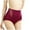 Wine, variant on Women's High Waist Underwear, Cotton Seamless Panties, Comfortable Briefs for Women, Smoothing Invisible Design