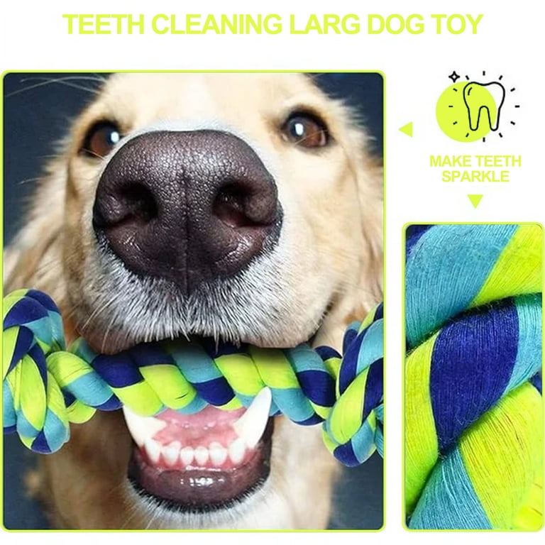 WEPSEN 9 Pack Rope Dog Chew Toys for Aggressive Chewers photo 5