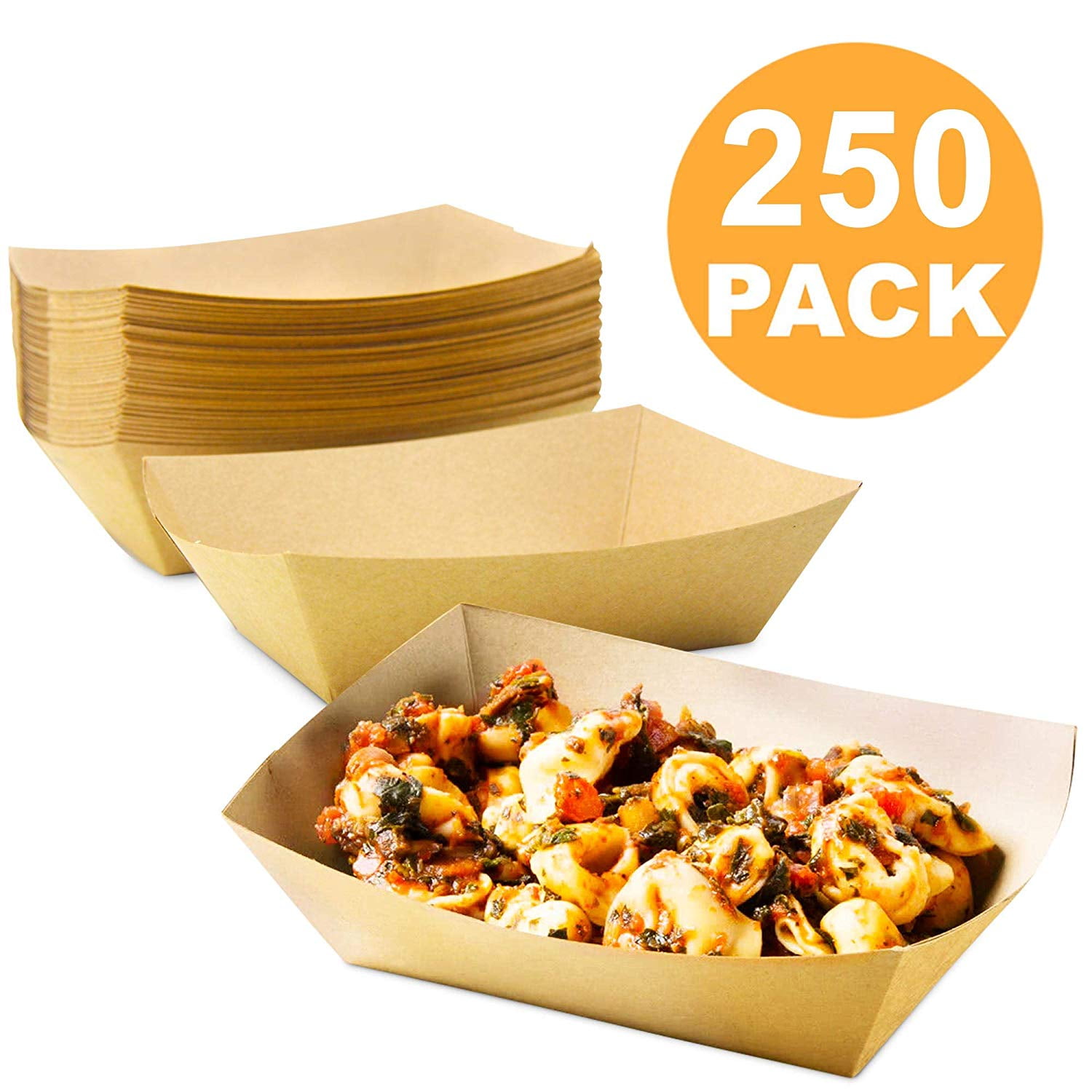 500 Paper Food Tray 3lb Fries Nacho Popcorn Hot Dog Concession #300 