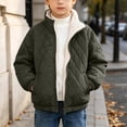 thumbnail image 3 of Edvintorg Boys Zip up Jacket Kids Lightweight Casual Outerwear Long Sleeve Mock Neck Winter Coat with Pockets Size 6-14, 3 of 10