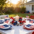 thumbnail image 5 of Memorial Day Saving!4th of July Decorations, Independence Day Wreath Decorations Door Hanging Ornaments Hanging Decorations Feature Wall Accents Artificial Wreaths, 5 of 7