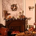 thumbnail image 2 of Guirnalda otoñal de Halloween Valery Madelyn de 6 pies con luces en forma de calabaza, 2 of 6