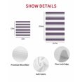 thumbnail image 7 of Purple Grey Stripe Kitchen Dish Towels for Drying Dishes Set of 4, Minimalist Farmhouse Striped Waffle Weave Microfiber Hand Tea Bathroom Towels Quick Dry & Absorbent Towel 12x12, 7 of 7