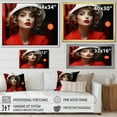thumbnail image 4 of Designart "France Parisian Stylish Portrait I" Fashion Wall Art Print, 4 of 5