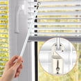 thumbnail image 2 of HUGFEGWE 2 Pcs Baguettes de Store Vertical, Baguette de Tirage de Rideau en Fibre de Verre Blanche, Tige de Tirage de Rideau avec Crochet et Poignée, Baguette de Store Vertical Fiable, Pièce de Rechange pour Stores Verticaux Gain de Place CA919-165277, 2 of 9