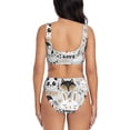 thumbnail image 3 of Honeii Funny Animals Series Print Women’s Bikini Set,Two Piece Swimsuit Bathing Suits,Stylish High Elasticity Swimwear for Beach and Pool, 3 of 5