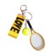 thumbnail image 4 of Llavero con forma de raqueta de tenis, regalo para Año Nuevo, San Valentín, bolso, mujeres y hombres. Amarillo dorado, 4 of 9