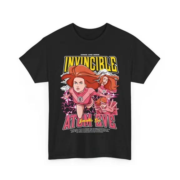 Anime ATOM EVE Black T Shirt