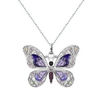 Jewelry Personality Vintage Multicolor Butterfly Necklace for Women Jewelry Gifts Necklaces for Women Alloy