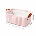 thumbnail image 3 of Large Capacity Baby Storage Basket, Corduroy Nursery Organizer with Handles for Toys, Clothes and Diapers, Soft Storage Bin for Baby Room, Birthday Gift Idea, 3 of 7