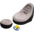 thumbnail image 1 of Portable Lounge Chair Set with Ottoman, Coffee, 1 of 6