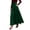 Dark Green, variant on Skirts for Women Elegant Maxi Solid Color High Waist Flowy Long with Pockets Casual Plus Size Business Work Wine Skirt S