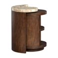 thumbnail image 2 of Bowery Hill Modern Stone Top Nesting End Table Set in Burnt Umber, 2 of 7