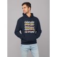 thumbnail image 2 of Colorful Churro Art - Fun Graphic Print Men's Hoodie, 2 of 4