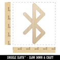 thumbnail image 2 of Bluetooth Symbol Wood Shape Unfinished Piece Cutout Craft DIY Projects - 4.70 Inch Size - 1/8 Inch Thick, 2 of 7