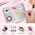 thumbnail image 4 of Paleta de maquillaje cosmético de 2 piezas, paleta de mezcla de maquillaje cosmético, herramienta de maquillaje para artistas, paleta de mezcla de crema de color para salón de belleza con una paleta, 4 of 6