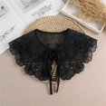 thumbnail image 2 of CAILDANL Lace Fake Collar Detachable Blouse Collar Little Shawl Top Decorative Collar for Women Girls, 2 of 3