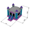 thumbnail image 6 of Inflatable HQ Commercial Grade Princess Castle Bounce House - 100% PVC with Blower, 6 of 8