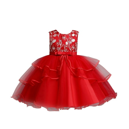 

Big Girl Summer Clothes Little Girl Princess Dress Kids Toddler Baby Girls Spring Summer Print Cotton Sleeveless Bow Tie Party Princess Dress Clothes Scary Dress for Girls Girls Colla Dress