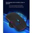 thumbnail image 2 of Souris Silencieuse de Bureau Sans Fil 2,4G avec Recharge Sans Fil Bluetooth à Double mode, Souris Sans Fil à Double mode, version Lumineuse D, 2 of 4