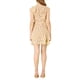 thumbnail image 3 of Vestido mini floral sin mangas con volantes en la parte delantera de INSPIRE CHIC S Amarillo, 3 of 7