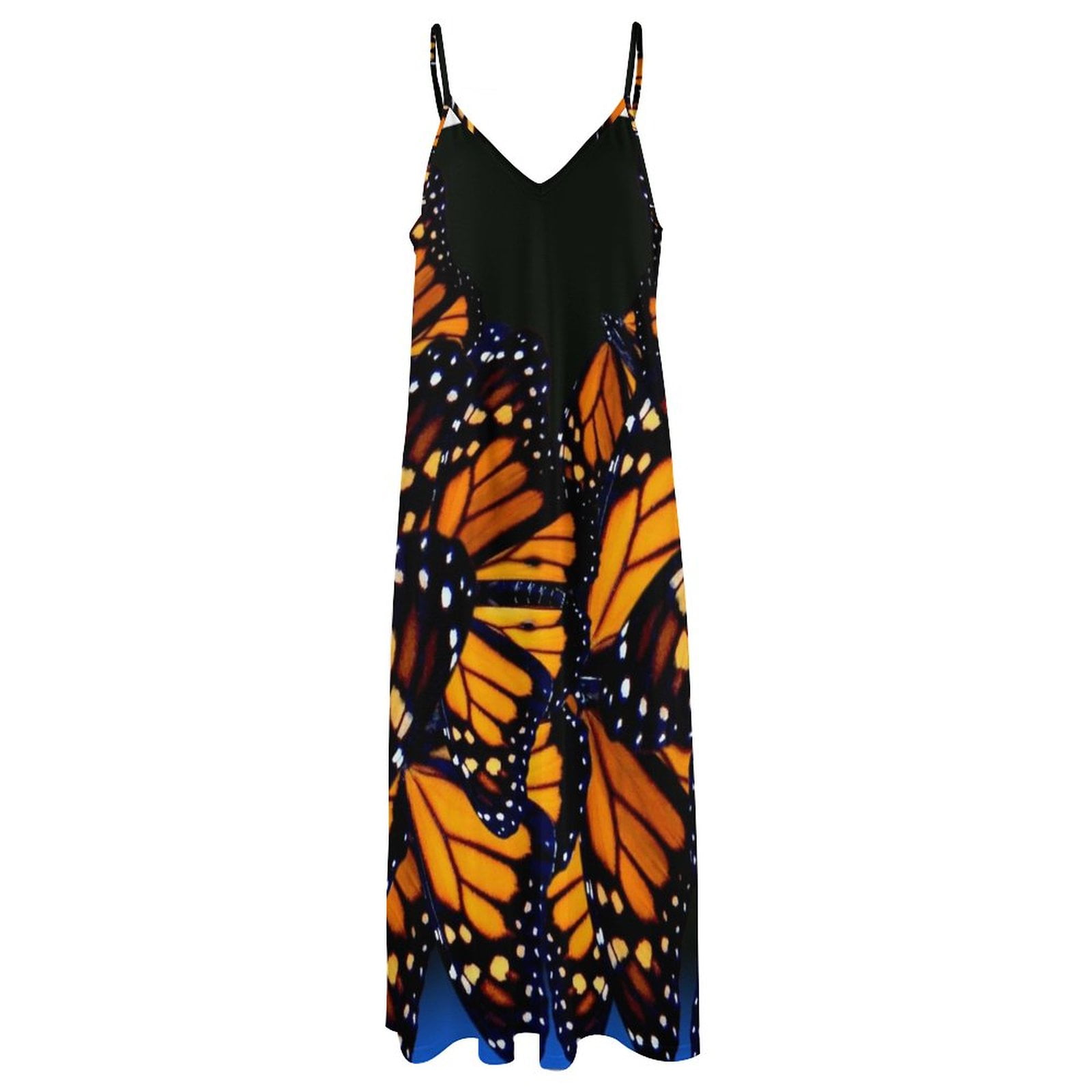 open lace back dress Monarch Butterfly Theme Gown in Tangerine Orange Color with Detachable   www.liandli.in