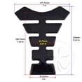 thumbnail image 2 of Black Large Motorbike Tank Pad Protector Motorcycle Segmented Protective Resin, 2 of 2