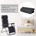 thumbnail image 2 of HUGFEGWE Lounge Chair Pillow, Headrest Head Cushion Pillow for Folding Beach Sling/Lounge Chairs, Height Adjustable Comfortable Recliner P illow Pad for Outdoor Folding Chairs CJB91-6924, 2 of 8