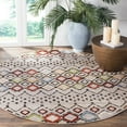 thumbnail image 3 of Safavieh Amsterdam Gladwin Geometric Area Rug, Light Grey/Multi, 5'1" x 5'1" Round, 3 of 8