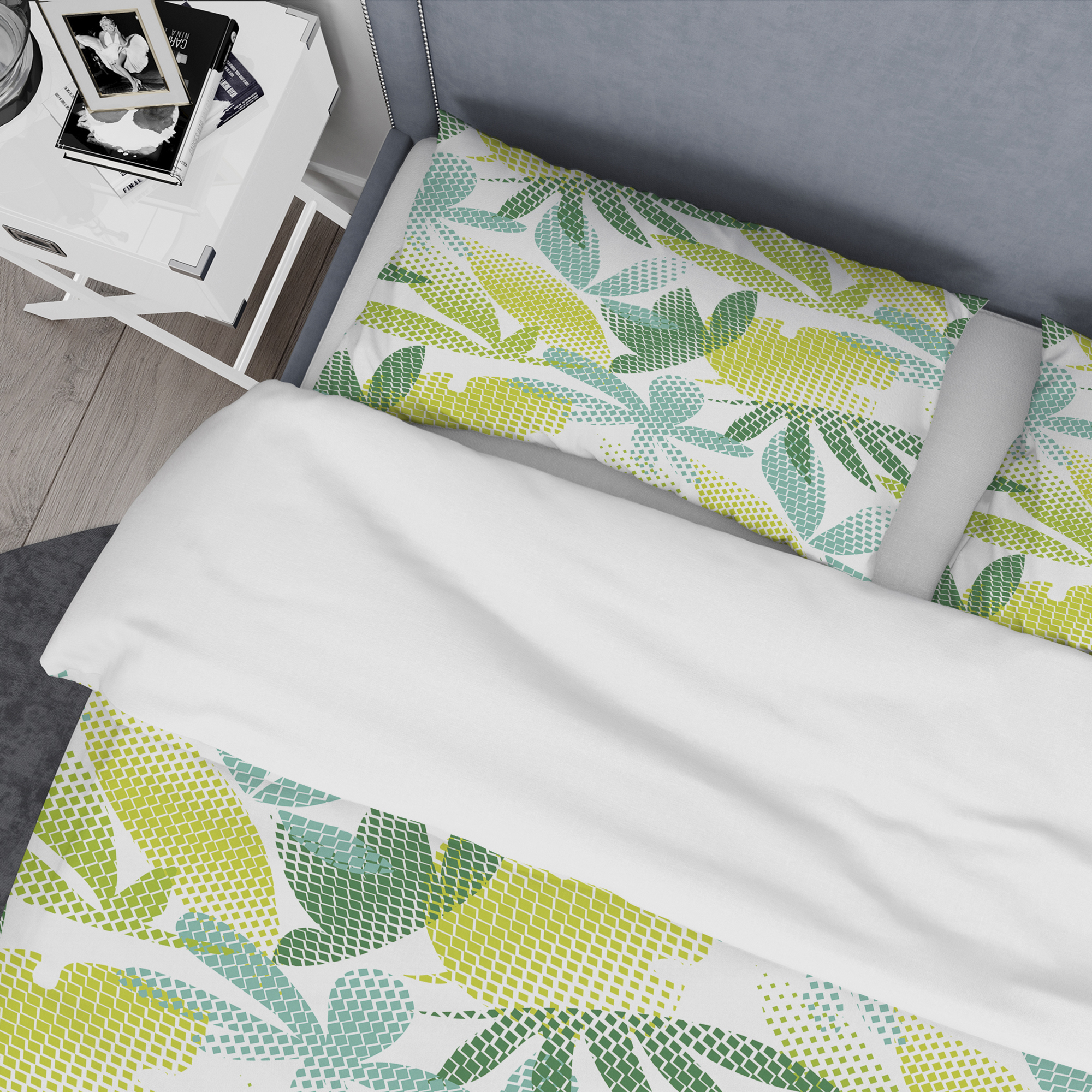 Designart 'Tropical Botanicals III' Mid-Century Modern Duvet Cover Set
