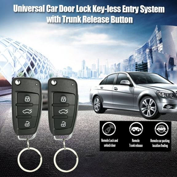 Central Lock,Keyless Kit With Car Door Lock Universal Kit With Remote Rookin Siuke Eryue Moweo