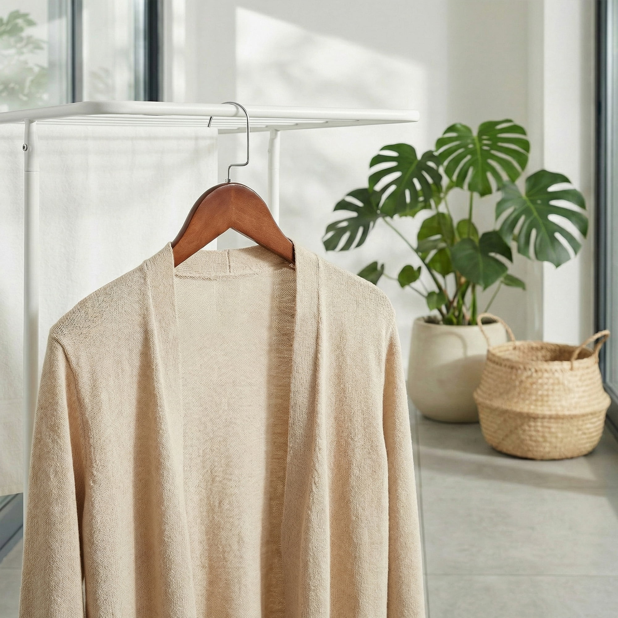 Unique Bargains 2Pcs Wood Nonslip Durable Hangers Silver
