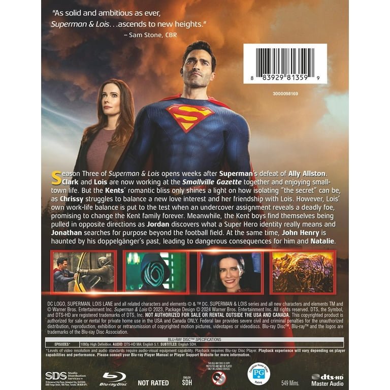 Superman & Lois: The Complete Third Season (Blu-ray), Warner