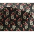 thumbnail image 4 of oneOone Viscose Chiffon Fabric Leaves & Floral Block Printed Fabric 1 Yard 42 Inch Wide, 4 of 4