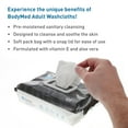 thumbnail image 6 of BodyMed Adult Scent Free Disposable Incontinence Wipes, 96 Wipes/Pack (1-Pack) - Pre-Moistened & Hypoallergenic Washcloths Formulated with Vitamin E & Aloe Vera, 6 of 6