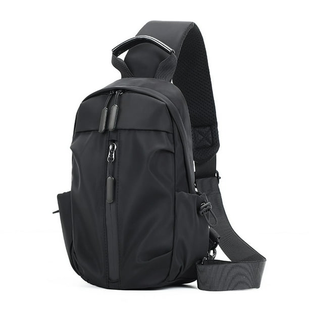 Usb Men's Bag Business Men's Bag Outdoor Travel Chest Bag New Nylon Shoulder Bag