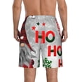 thumbnail image 3 of Kdxio Cute Santa Pattern Mens Casual Shorts - Drawstring Summer Beach Sports Shorts for Men, 3 of 9