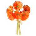 thumbnail image 1 of Cateissary Paquete de crisantemo artificial Flor de simulación PU Decoración Falsa Flores artificiales naranja Cateissary HA7497-07B, 1 of 6